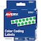 Avery 0.25 in. H X 1/4 in. W Round Green Color Coding Label 450 pk 05791 - alternate 1