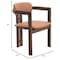Leisuremod Velo Series Modern Dining Chair in Black Walnut Wood with Dark Brown Seat, 2PK VCBW-51DBR-2 - alternate 7