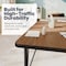 Flash Furniture Commercial Adjustable Height Rectangular Activity Table - Locking Casters-Oak XU-A2460-REC-OAK-T-P-CAS-GG - alternate 8