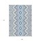 Homeroots 9' X 12' Navy Blue And Denim Blue Geometric Washable Indoor Outdoor Area Rug 581549 - alternate 7