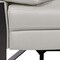 Homeroots 129" Light Gray Top Grain Leather Reclining Metal USB Sofa 720341 - alternate 8