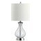 Jonathan Y Playa 21" Metal/Crackled Glass LED Table Lamp, Chrome JYL4035A - alternate 8