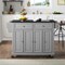 Crosley Full Size Granite Top Kitchen Cart KF30004EGY - alternate 9