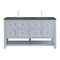 James Martin Vanities Breckenridge 60 in. Double Vanity, Serenity Blue w/ 3 CM Parisien Bleu Top 330-V60D-SRB-3PBL - alternate 1