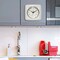 Infinity Instruments Square Retro Wall Clock, Ivory, 9.25" 13228IV-4103 - alternate 6