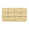 Manhattan Comfort Chrystie 60in Dresser in Natural (6-Drawer) DR1606-1 - alternate 7