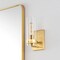 Jonathan Y Harper 4.5 in. 1-Light Coastal Minimalist Iron/Glass LED Sconce, Brass Gold/Clear, 2PK JYL9909A-SET2 - alternate 8