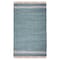 Homeroots 3' X 5' Teal Striped Hand Woven Area Rug With Fringe 557085 - alternate 6