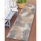 World Rug Gallery Vicenza Tropical Floral Indoor/Outdoor Runner Rug 2 ft 7 in x 6 ft Beige 8011BEIGE27X6 - alternate 1