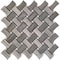 Apollo Tile Wooden, Athens Grey 11 x11 Eastern White Marble Floor and Wall Mosaic Tile 4.2 sqft/case, 5PK APLSV88B24A - alternate 1