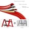 Wrightmaster 2.95 ft. Steel Step Ladder, 8 ft. Reach, 500 lbs. Capacity with Non-Marring Feet ZoroY-RED7 - alternate 6