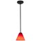 Access Lighting Martini, Pendant, Oil Rubbed Bronze Finish, Red Glass 28004-1R-ORB/RED - alternate 5