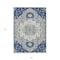 Homeroots 5' X 8' Navy Blue Ivory And Gray Oriental Washable Indoor Outdoor Area Rug 596639 - alternate 9