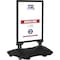 M&T Displays 28x44 Inch Poster Sign Holder Aluminum WindPro Lite Black Sidewalk Sign, Weather & Wind Resistant USWPL10B84X2000 - alternate 1