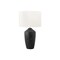 Monarch Specialties Lighting, 25"h, Table Lamp, Black Concrete, Ivory / Cream Shade, Contemporary, Modern I 9893 - alternate 1