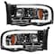 Recon 02-05 RAM 1500/2500/3500 PROJECTOR HEADLIGHTS W/HIGH POWER SMOOTH OLED 264191BKC - alternate 1