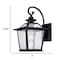 Homeroots Matte Black Terrarium Shape Wall Light 398645 - alternate 5