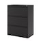 Hirsh 30 in W 3 Drawer Lateral File Cabinet, Black, A4/Legal/Letter 14974 - alternate 5