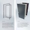 Vdomdoors Steel Double Doors Cynex 6777 Grey Sidelight Exterior Window Stainless Inserts Single Modern Painte CYNEX6777DEXD-GRE-RH-I-W72+14 x H80 - alternate 6