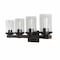 Jonathan Y Bungalow 32" 4-Light Iron/Seeded Glass Rustic Farmhouse LED Vanity Light, Oil Rubbed Bronze JYL7510A - alternate 13