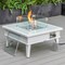 Leisuremod Walbrooke White Patio Conversation, Square Fire Pit with Slats Design & Tank Holder, Charcoal WWS-27-20-57-31-CH - alternate 8