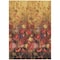 Homeroots 3' X 5' Gold Red And Brown Floral Washable Indoor Outdoor Area Rug 597056 - alternate 6