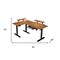 Homeroots 45" Adjustable White Standing Desk 558722 - alternate 5
