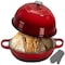 Nutrichef 10.2 in Enameled Cast Iron Bread Oven, Dome-Shaped Sourdough Baking Pan with Handles & Silicone NCCIERD6RD - alternate 1