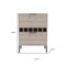 Homeroots 43in Light Gray and Black Wood Bar Cabinet With Two Doors 535083 - alternate 4
