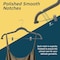 Lifemaster Velvet Skirt Hangers, Adjustable Clips, 360 Deg Swivel Hook, Non-Slip, Holds 10 lbs, Gray, 10PK LMVSH10GY - alternate 10