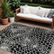 Homeroots 8' X 10' Black And Ivory Geometric Washable Indoor Outdoor Area Rug 595058 - alternate 1