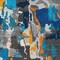 Homeroots 8' X 10' Charcoal Copper And Teal Blue Abstract Washable Indoor Outdoor Area Rug 599547 - alternate 7