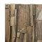 Homeroots Brown 3D Embossed Geometric Teak Reclaimed Wood Decorative Wall Panels 617483 - alternate 8