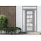 Vdomdoors Front Exterior Prehung FiberGlass Door Frosted Glass / Manux 8002 Grey Ash / 2 Sidelight and Transo MANUX8002EXD-SS-W16+36+16 x H80+14-RH - alternate 4