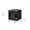 Homeroots 8" Contemporary Black Metal Geo Cube Sculpture 392475 - alternate 7