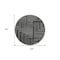 Homeroots 8' Black And Ivory Round Geometric Washable Indoor Outdoor Area Rug 600800 - alternate 6