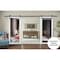 Sartodoors Sturdy Double Barn Door with Mirror, Lucia 1299 White Silk, 13FT Rail Hangers Heavy Set, Solid Pa LUCIA1299DB-WS-5696 - alternate 5