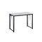 Homeroots 35" Antiqued White and Black Writing Desk 491414 - alternate 1