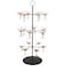Lavish Home Cocktail Tree Stand 3-Tier Champagne Tower Holds 18 Stemware Glasses For Party Decorations KIT-DRNK1-BLK - alternate 8