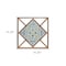 Homeroots Set of Two White Blue And Brown Floral Wood and Metal Square Framed Art, 2PK 516365 - alternate 5