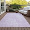 Homeroots 9' X 12' Purple And Ivory Geometric Washable Indoor Outdoor Area Rug 577587 - alternate 8