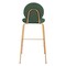 Homeroots Set of Two 30" Green and Gold Velvet and Steel Bar Height Bar Chairs, 2PK 555726 - alternate 5