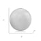 Homeroots 3" White Aluminum Decorative Orb Tabletop Sculpture 354717 - alternate 4