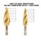 Neiko Step Drill Bits with 4-Flute Spiral-Grooved Design &1/4-Inch Hex Shanks, Step Up Drill Bit 10172A - alternate 6