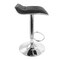 Elama 2 Piece Tufted Faux Leather Adjustable Bar Stool with Low Back in Black with Chrome Base ELM-509A-BLK - alternate 9