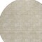 Homeroots 8' Beige And Ivory Round Geometric Washable Indoor Outdoor Area Rug 594973 - alternate 7