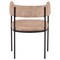 Leisuremod Cyril Collection Modern Chair in Light Brown Velvet, 2PK CDC22LBR2 - alternate 9