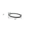 Homeroots Matte Black Metal With Two Handle Both Sides And Mirrored Glass Bottom Tray 376055 - alternate 5