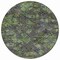 Homeroots 8' Green Charcoal And Black Round Floral Washable Indoor Outdoor Area Rug 604146 - alternate 9