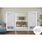 Sartodoors Sturdy Double Barn Door with Frosted Glass White 48x96 (2* 24x96) Solid Core Modern Interior VEREGIO7412DB-S-WS-4896 - alternate 1